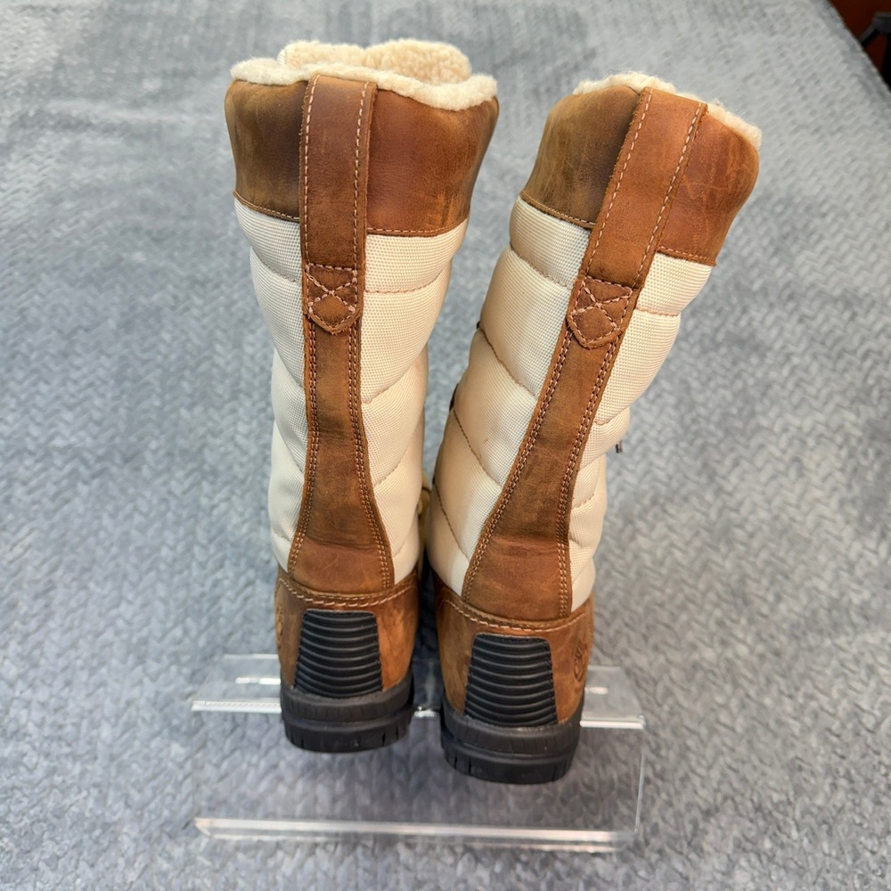 Timberland Mount Hope Waterproof Winter Boots Brown Leather Tan 6910B Womens 10 - Picture 12 of 15